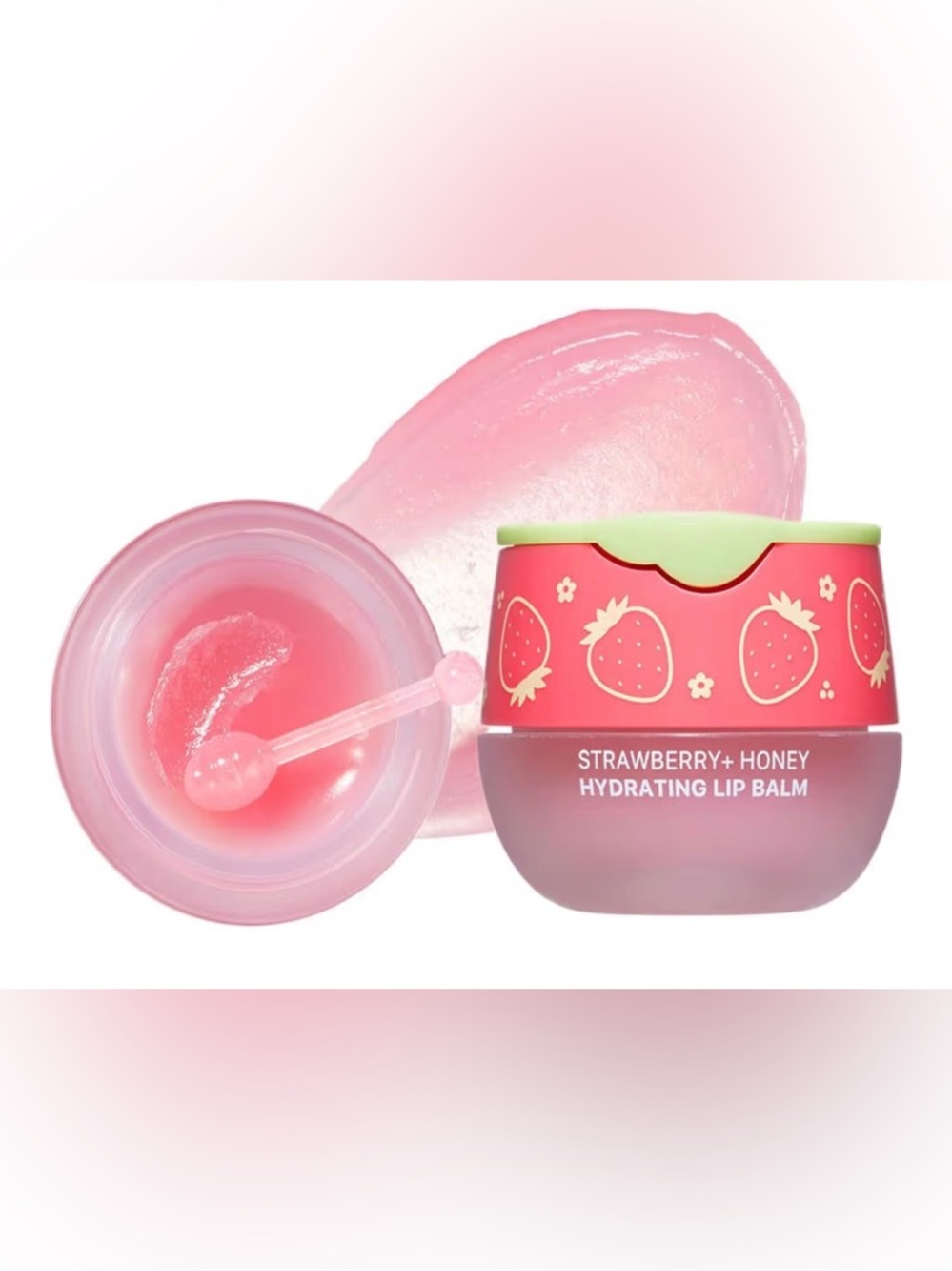 Look At Me Strawberry Honey Moisturizing Lip Balm Kbeauty Korean Skin Care